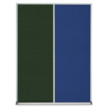 United Visual Products Single Door Radius Plus Corkboard, 36"X UV8002PLUS-BLACK-DRKSPR